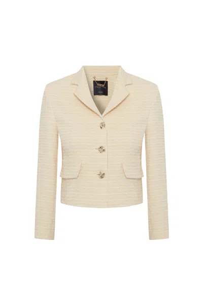 Exquise Women's Neutrals Genesis  Jacket – Ecru
