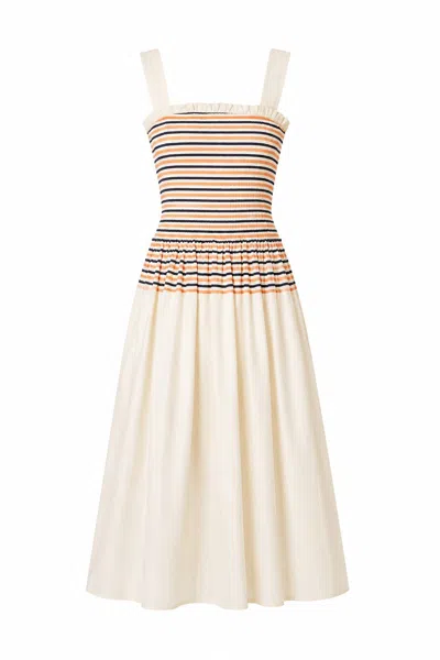 Exquise Women's Neutrals Opal Midi Dress - Multi Color