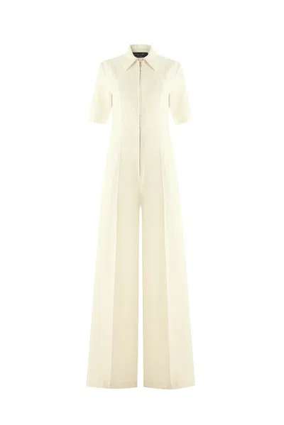 Exquise Women's Neutrals Valery Jumpsuit - Ecru In White