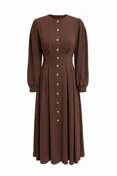 Exquise Women's Nori Midi Dress – Brown