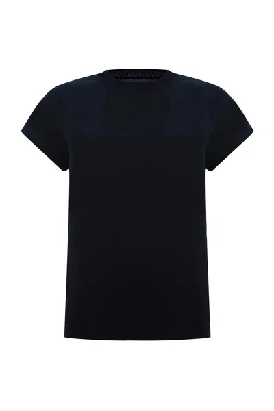 Exquise Women's Nyomi Crew Neck Short Sleeve Blouse - Black