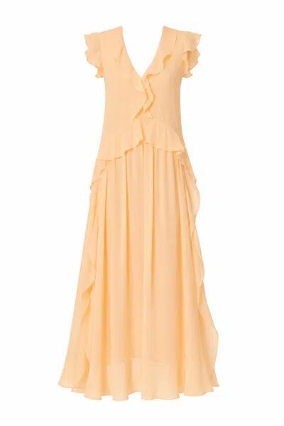 Exquise Women's Orange / Neutrals Cameron Maxi Dress - Salmon