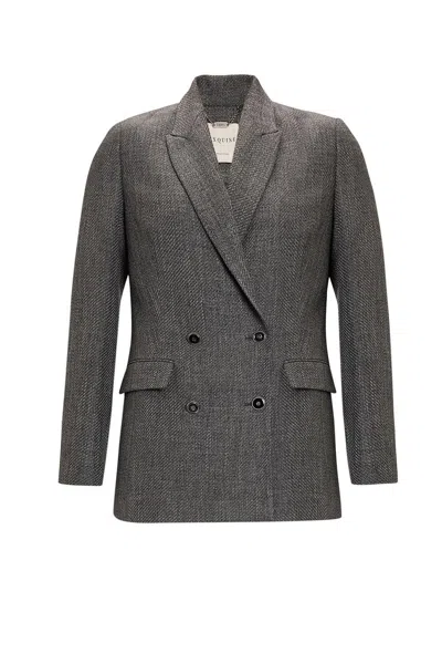 Exquise Women's Orchid Blazer Jacket – Grey