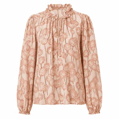 Exquise Women's Paulaina Tie Neck Blouse - Multi Color