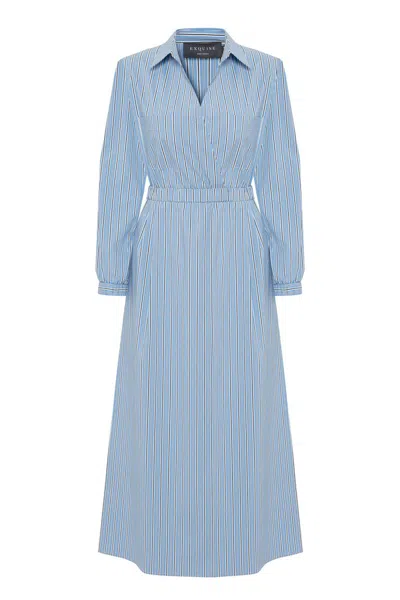 Exquise Women's Regular Romantic Tiered Midi Dress - Multi Color