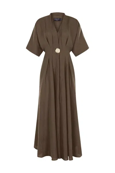 Exquise Women's Samara Midi Dress – Brown