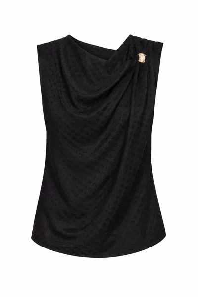 Exquise Women's Stephanie Asymmetric Blouse - Black