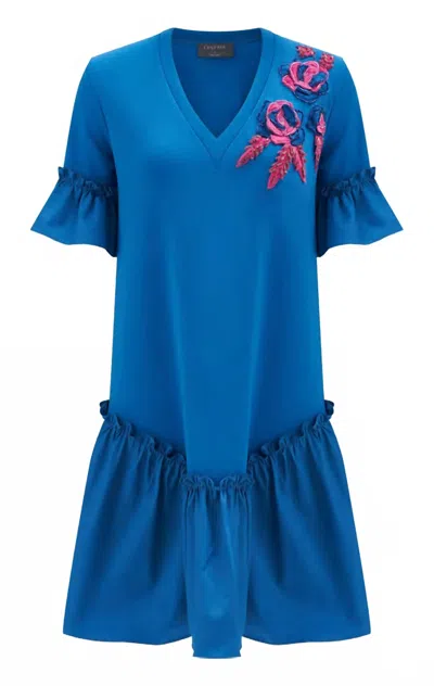 Exquise Women's Summer Dress In Blue