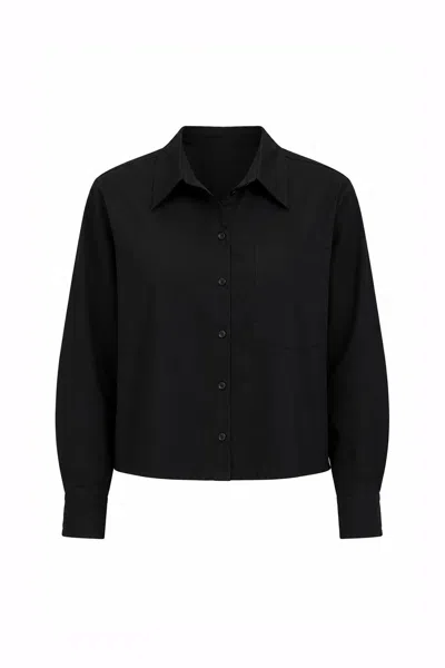 Exquise Women's Theodora Long Sleeve Shirt – Black