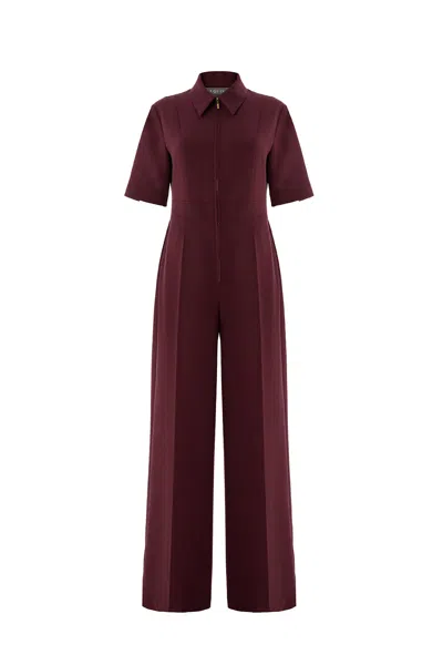 Exquise Women's Valery Jumpsuit – Red In Brown