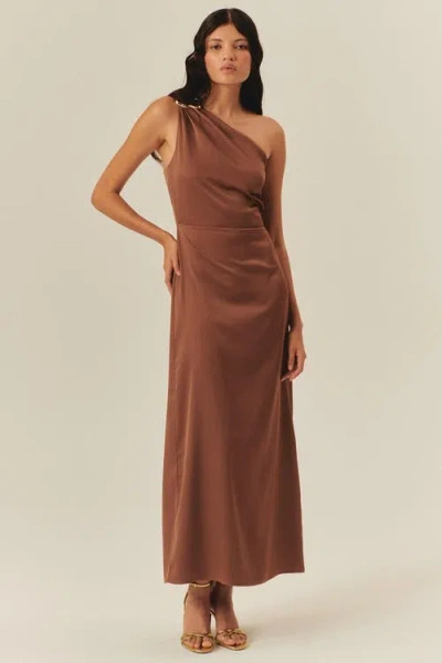Exquise Zariah Maxi Dress In Brown