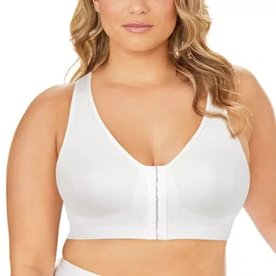 Exquisite Form Fully Seamless Wireless Full Coverage Bra With Front Closure -5101000 In White