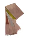Exquisite J Geometric-graffic Fringed Scarf In Neutral