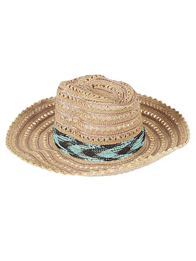 EXQUISITE J RAFFIA SOMBRERO HAT