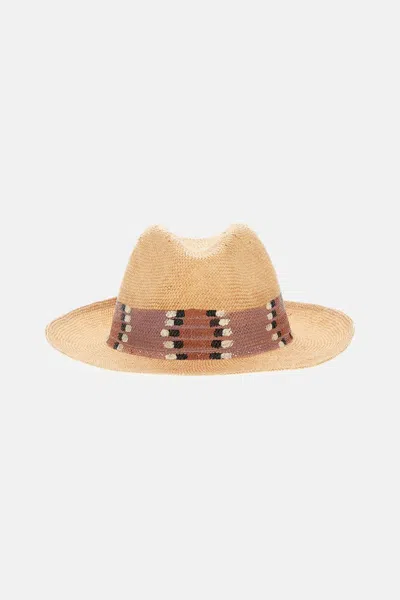 EXQUISITE J RAFIA HAT