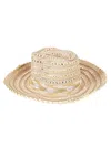 Exquisite J Raffia Sombrero Hat In Neutral