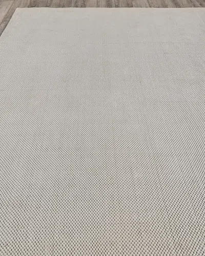 Exquisite Rugs Adrianna Indoor/outdoor Flat-weave Rug, 6' X 9' In Ivory