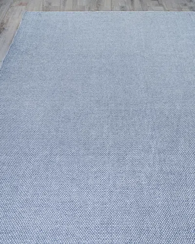 Exquisite Rugs Adrianna Indoor/outdoor Flat-weave Rug, 6' X 9' In Light Blue