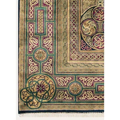 Exquisite Rugs Agra Hand Knotted Wool Oriental Indoor Rug In Brown