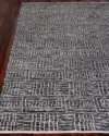 Exquisite Rugs Aldridge Hand-knotted Area Rug, 6' X 9' In Dark Gray