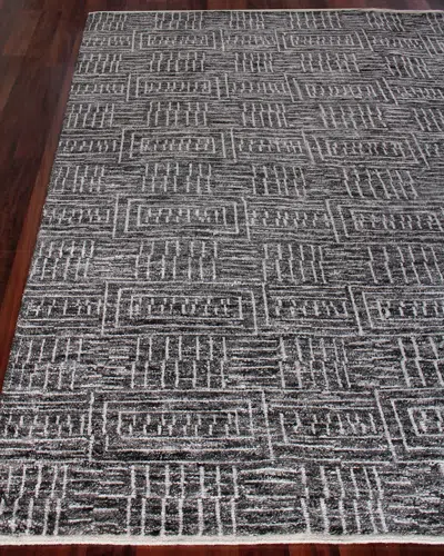 Exquisite Rugs Aldridge Hand-knotted Area Rug, 8' X 10' In Dark Gray