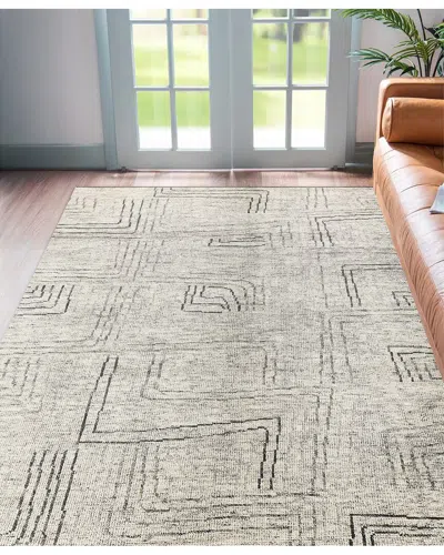 Exquisite Rugs Aldridge Hand-knotted New Zealand Wool And Bamboo Silk Rug