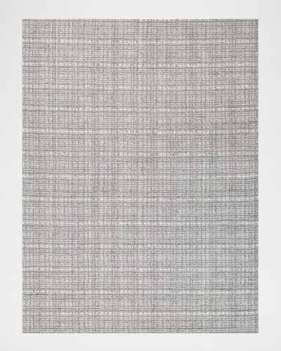 Exquisite Rugs Alpine Hand-loomed Gray & Ivory Rug, 6' X 9' In Gray, Ivory
