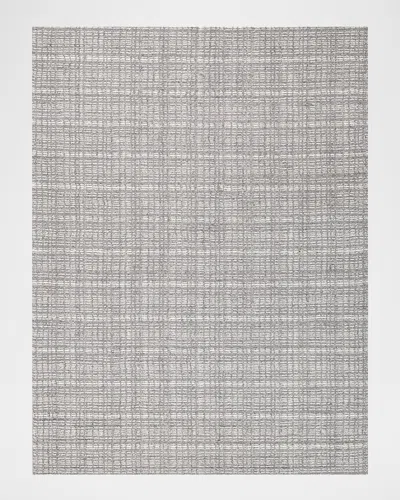 Exquisite Rugs Alpine Hand-loomed Gray & Ivory Rug, 9' X 12' In Gray, Ivory