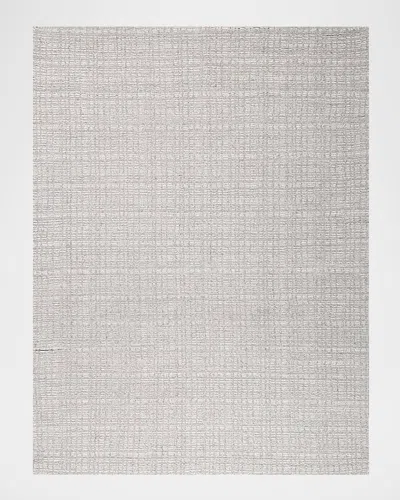 Exquisite Rugs Alpine Hand-loomed Silver & Ivory Rug, 8' X 10' In Silver, Ivory
