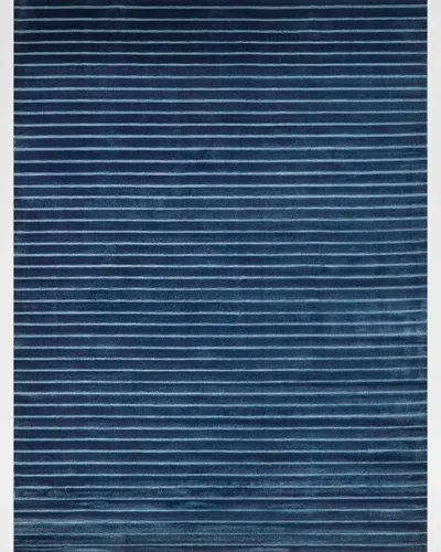 Exquisite Rugs Amani Hand-loomed Navy Rug, 4' X 6'