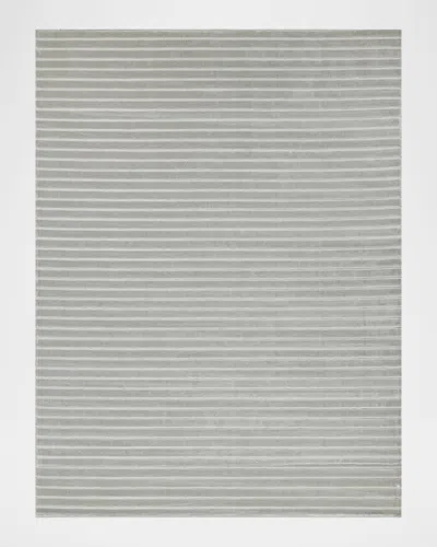 Exquisite Rugs Amani Hand-loomed Silver Rug, 10 & Apos; X 14 & Apos;