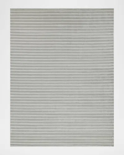 Exquisite Rugs Amani Hand-loomed Silver Rug, 12' X 15'