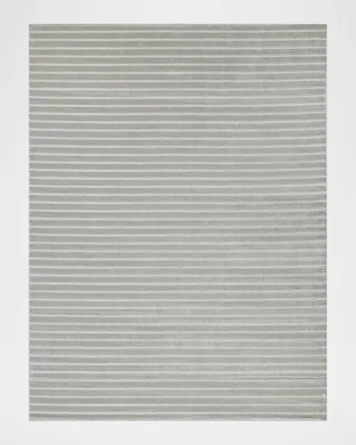 Exquisite Rugs Amani Hand-loomed Silver Rug, 9' X 12'