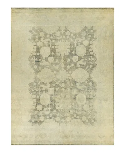 Exquisite Rugs Antique Weave Oushak 3381 Area Rug 6'x9' In Green