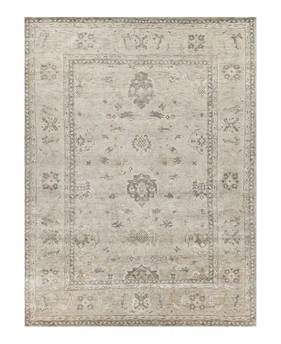 Exquisite Rugs Antique Weave Oushak 3420 Area Rug 6'x9' In Silver