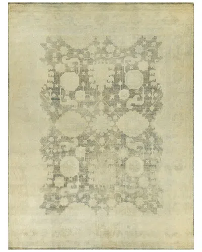 Exquisite Rugs Antique Weave Oushak Hand Knotted New Zealand Wool Area Rug In Neutral
