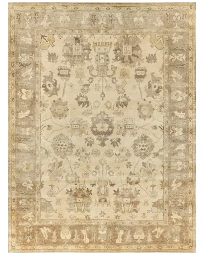 Exquisite Rugs Antique Weave Oushak Hand-knotted New Zealand Wool Ivoryarea Rug