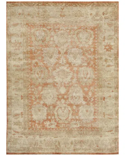 Exquisite Rugs Antique Weave Oushak Hand-knotted New Zealand Wool Rug In Neutral