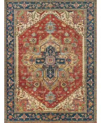 Exquisite Rugs Antique Weave Serapi Er7053 12' X 15' Area Rug In Red,black