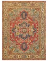 Exquisite Rugs Antique Weave Serapi Hand-knotted New Zealand Wool Rug In Rust