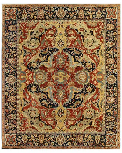 Exquisite Rugs Antique Weave Serapi Hand-knotted New Zealand Wool Rug In Rust