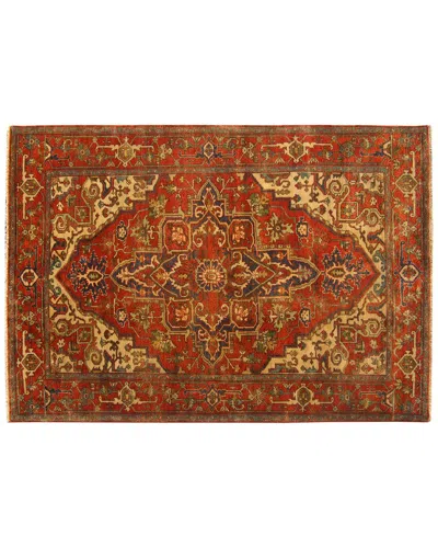 Exquisite Rugs Antique Weave Serapi Hand-knotted New Zealand Wool Rustivory Area Rug