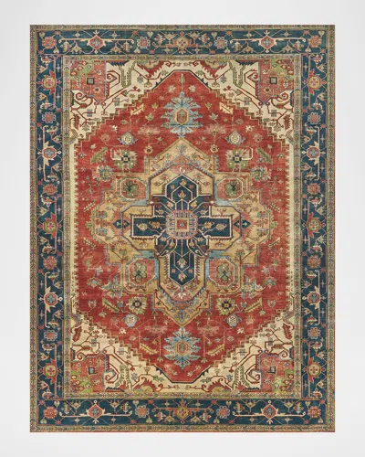 Exquisite Rugs Antique Weave Serapi Rug, 6' X 9' In Multi