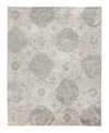 Exquisite Rugs Antique'd Silk 2431 Area Rug 8'x10' In Gray