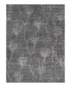 Exquisite Rugs Antique'd Silk 2433 Area Rug 8'x10' In Gray