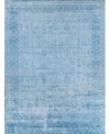 Exquisite Rugs Antiqued Silk Er5171 Area Rug Area Rug In Navy