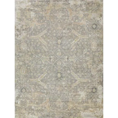 Exquisite Rugs Artisan Handmade Wool/nylon In Camel Area Rug In Gray,camel,beige