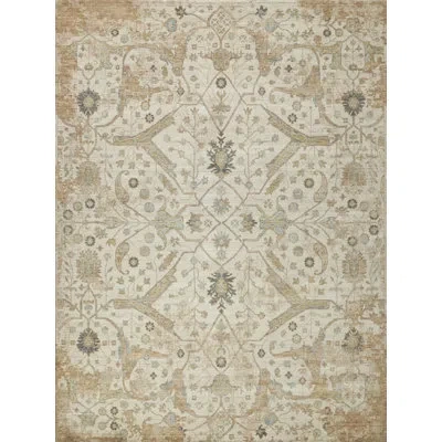 Exquisite Rugs Artisan Handmade Wool/nylon In Ivory Area Rug In White,ivory,brown