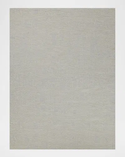 Exquisite Rugs Aspen Hand-tufted Rug In Silver/ivory