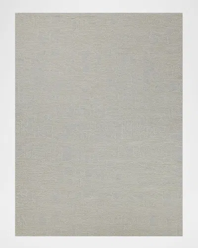 Exquisite Rugs Aspen Hand-tufted Rug In Silver/ivory